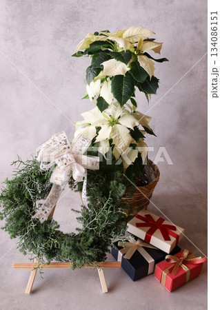 クリスマスリース クリスマスリース 134086151