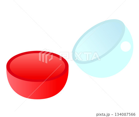 蓋の開いたカプセルトイ 蓋の開いたカプセルトイ 134087566