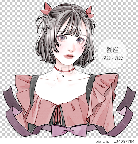 蟹座_和名×背景無 蟹座_和名×背景無 134087794