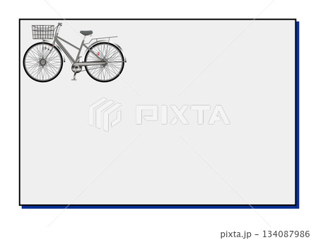 自転車と枠 134087986