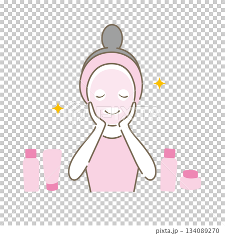 A woman packing A woman packing 134089270