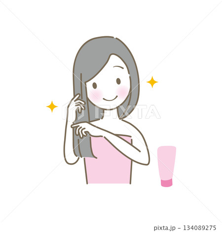 トリートメントする女性 134089275