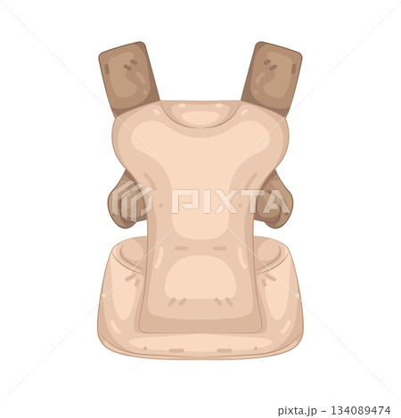 Illustration of baby carrier Illustration of baby carrier 134089474