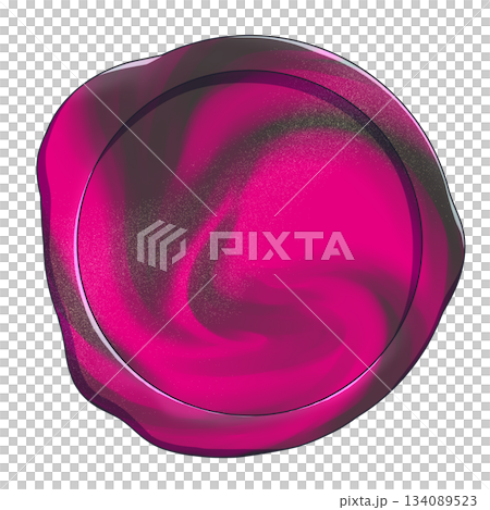 Valentine's Day sealing stamp material dark pink and dark brown 134089523