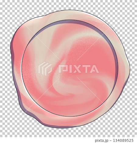 Valentine's Day sealing stamp material pink and white 134089525