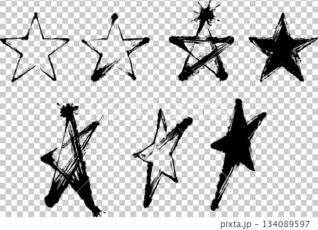 星空墨水畫插圖 星空墨水畫插圖 134089597