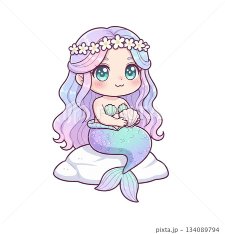かわいい人魚 134089794