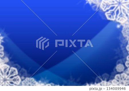 Abstract winter flat design background is showing deep blue gradient with white snowflake border Abstract winter flat design background is showing deep blue gradient with white snowflake border 134089946
