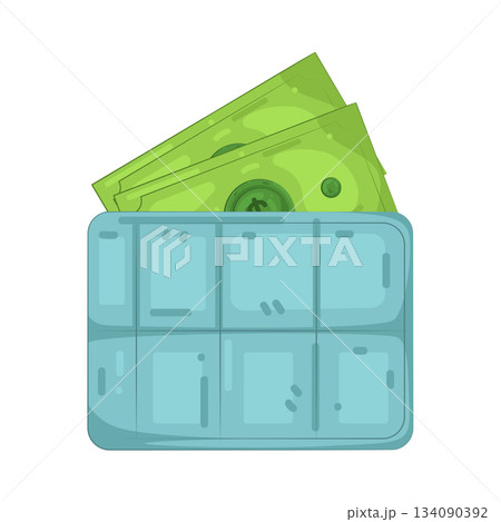 Illustration of wallet Illustration of wallet 134090392