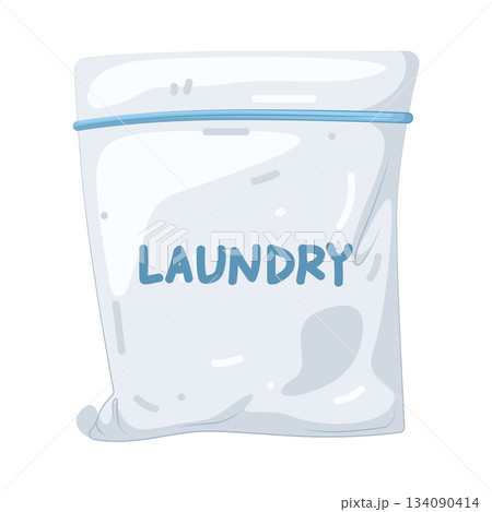 Illustration of laundry bag 134090414