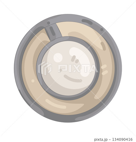 Illustration of washing machine door 134090416