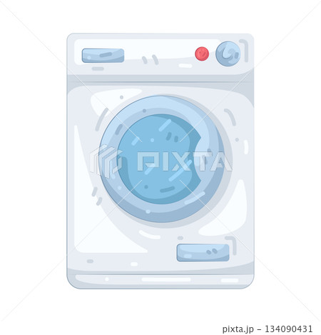 Illustration of washing machine Illustration of washing machine 134090431