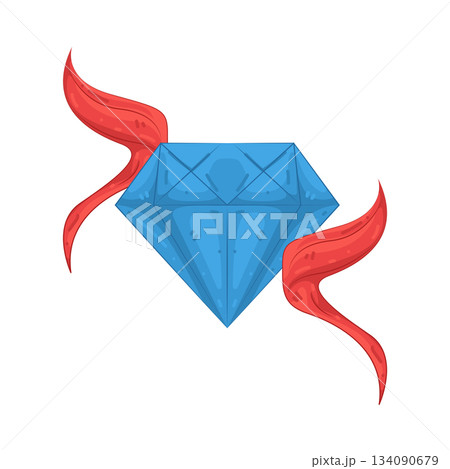 Illustration of award diamond  134090679