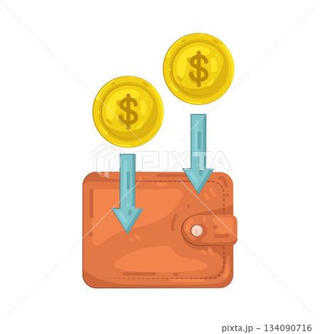 Illustration of wallet Illustration of wallet 134090716