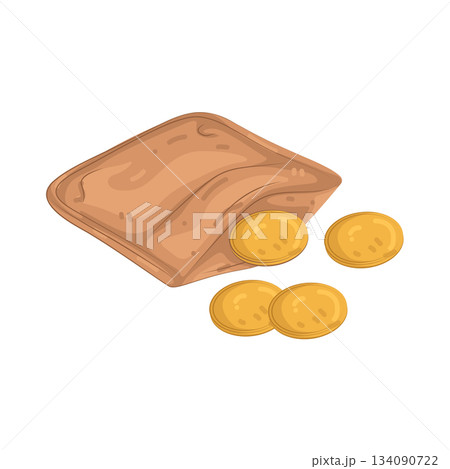 Illustration of coin wallet Illustration of coin wallet 134090722
