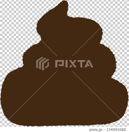 Hand drawn animal poop in crayon for playtime, animal decoration, sign, shape, cartoon, paw friend, pet shop, vet, character, comic, mascot, adopt and rescue dog, shelter, foster home, toy, doll, home 134091088