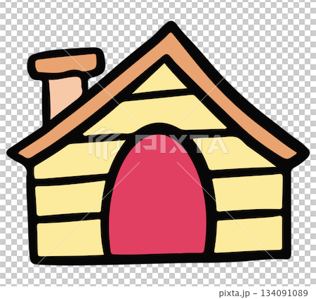 Hand drawn illustration of dog home, red door for pet shop, vet, animal, puppy, kitten, house backyard, department store, supermarket, paw friend, sticker, building, architecture, foster, outdoors Hand drawn illustration of dog home, red door for pet shop, vet, animal, puppy, kitten, house backyard, department store, supermarket, paw friend, sticker, building, architecture, foster, outdoors 134091089