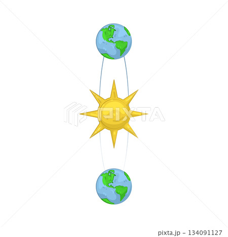 Illustration of solstice  134091127