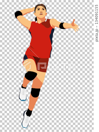 女子バレーボール選手 女子バレーボール選手 134091155