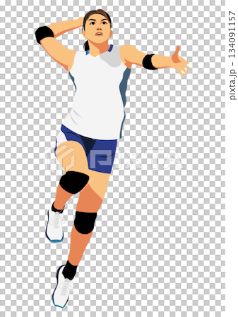 女排球運動員 女排球運動員 134091157