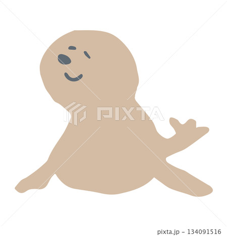 海のやさしいアイコンシリーズ｜アシカ 134091516