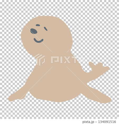 海のやさしいアイコンシリーズ｜アシカ 134091516