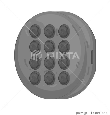 Illustration of pin code lock  134091867