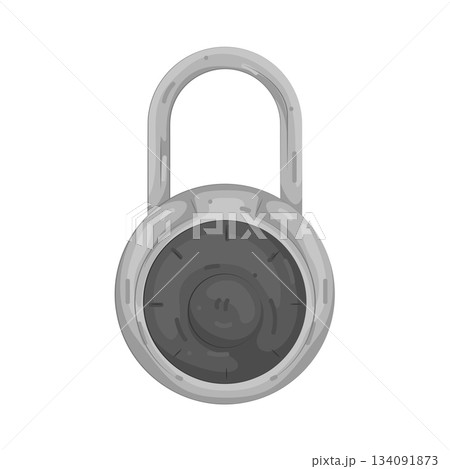 Illustration of padlock 134091873