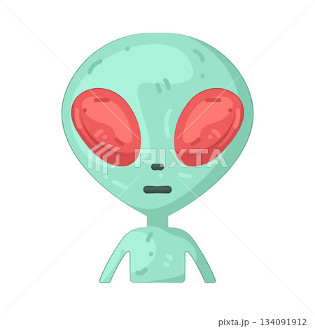 Illustration of alien Illustration of alien 134091912