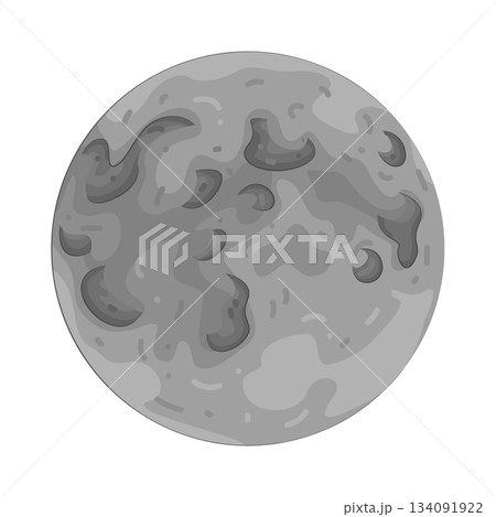 Illustration of full moon  134091922