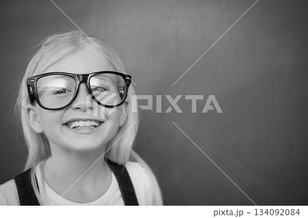 Schoolchild with blackboard 134092084