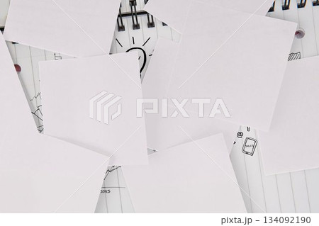 Brainstorm covered by white paper 134092190