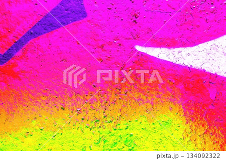 Vibrant Neon Graffiti Texture in Pink, Purple, Green for Modern 2000s Style Vibrant Neon Graffiti Texture in Pink, Purple, Green for Modern 2000s Style 134092322