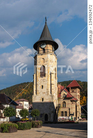 Historic Center of Piatra Neamt in Autumn Historic Center of Piatra Neamt in Autumn 134092472