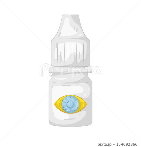 Illustration of eye drop Illustration of eye drop 134092866