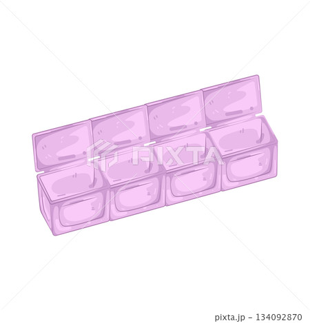 Illustration of pill organizer  134092870