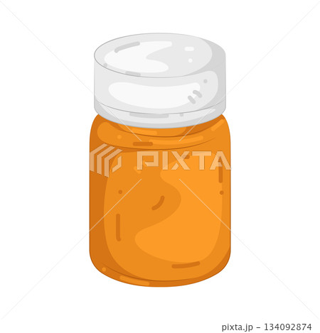 Illustration of pill bottle 134092874