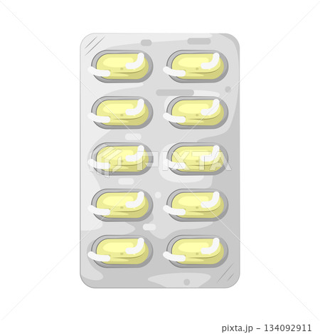 Illustration of pill blister pack  134092911