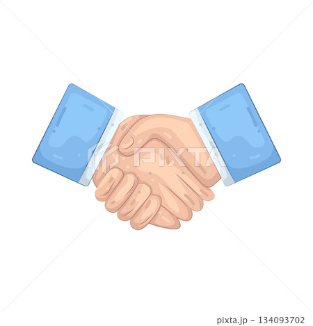 Illustration of handshake Illustration of handshake 134093702