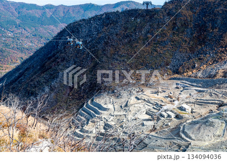 箱根 大涌谷の風景 箱根 大涌谷の風景 134094036