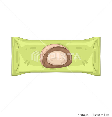 Illustration of mochi ice cream bag Illustration of mochi ice cream bag 134094156