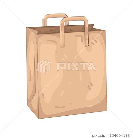 Illustration of paper bag 134094158
