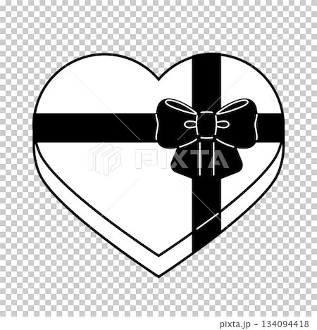 White heart gift White heart gift 134094418