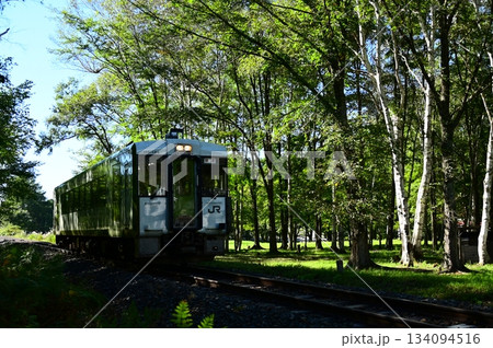 JR山田線樺底踏切付近の風景 134094516