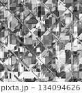 クリスタルの幾何学的グリッドパターン背景素材 134094626