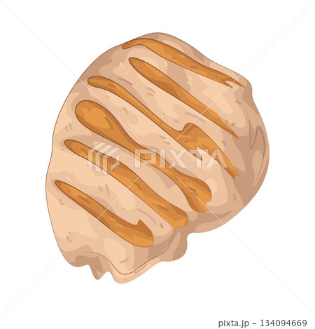 Illustration of grilled chicken Illustration of grilled chicken 134094669