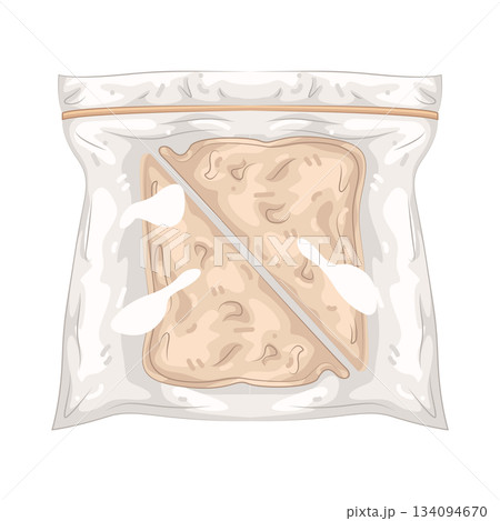 Illustration of bread bag 134094670
