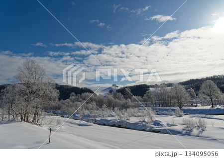 冬景色 北海道 冬景色 北海道 134095056