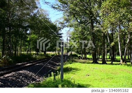 JR山田線樺底踏切付近の風景 JR山田線樺底踏切付近の風景 134095182