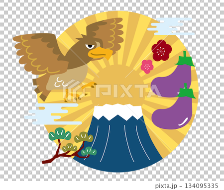 一富士二鷹三茄子　初夢 134095335